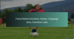 Durata della partita di Futsal: Tempi, Tempo di recupero, Regole del tempo supplementare