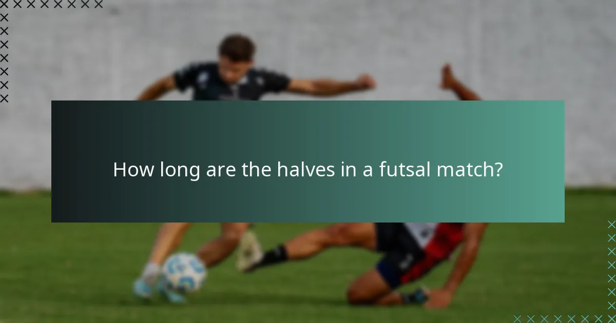 Quanto durano i tempi in una partita di futsal?